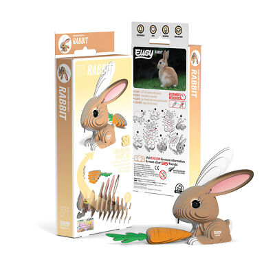 EUGY 650071 Bastelset 3D-Tierfigur ''Hase'' Carletto