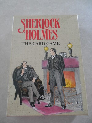 SHERLOCK HOLMES: THE CARD GAME, GIBSONS GAMES, 1991, OPEN BOX!