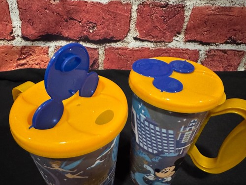 Walt Disney World 50th Anniversary Resort Mugs Cups Mickey Mouse Set Of 2 NEW - Picture 3 of 5
