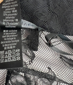 Victoria's Secret VS Archives Sheer  Lace High Waist Pants Tight  Black  XL NWT