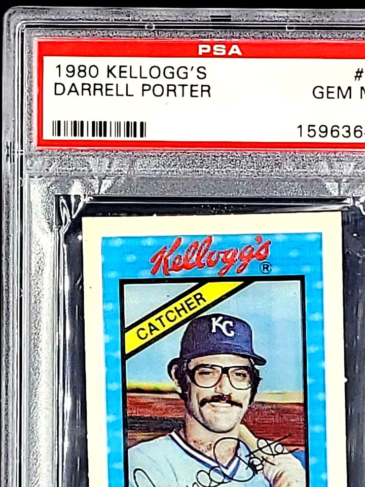 1980 Kellogg's 3D #12 Darrell Porter PSA 10 Gem Mint POP 15 *PSA 10 Set Break* - Image 4 of 4
