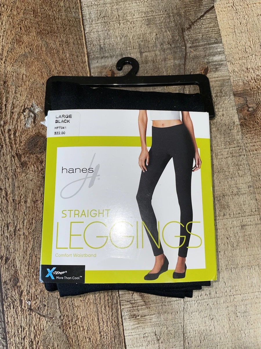 Hanes Women s Leggings Straight Wide Comfort Flex Waist X Temp