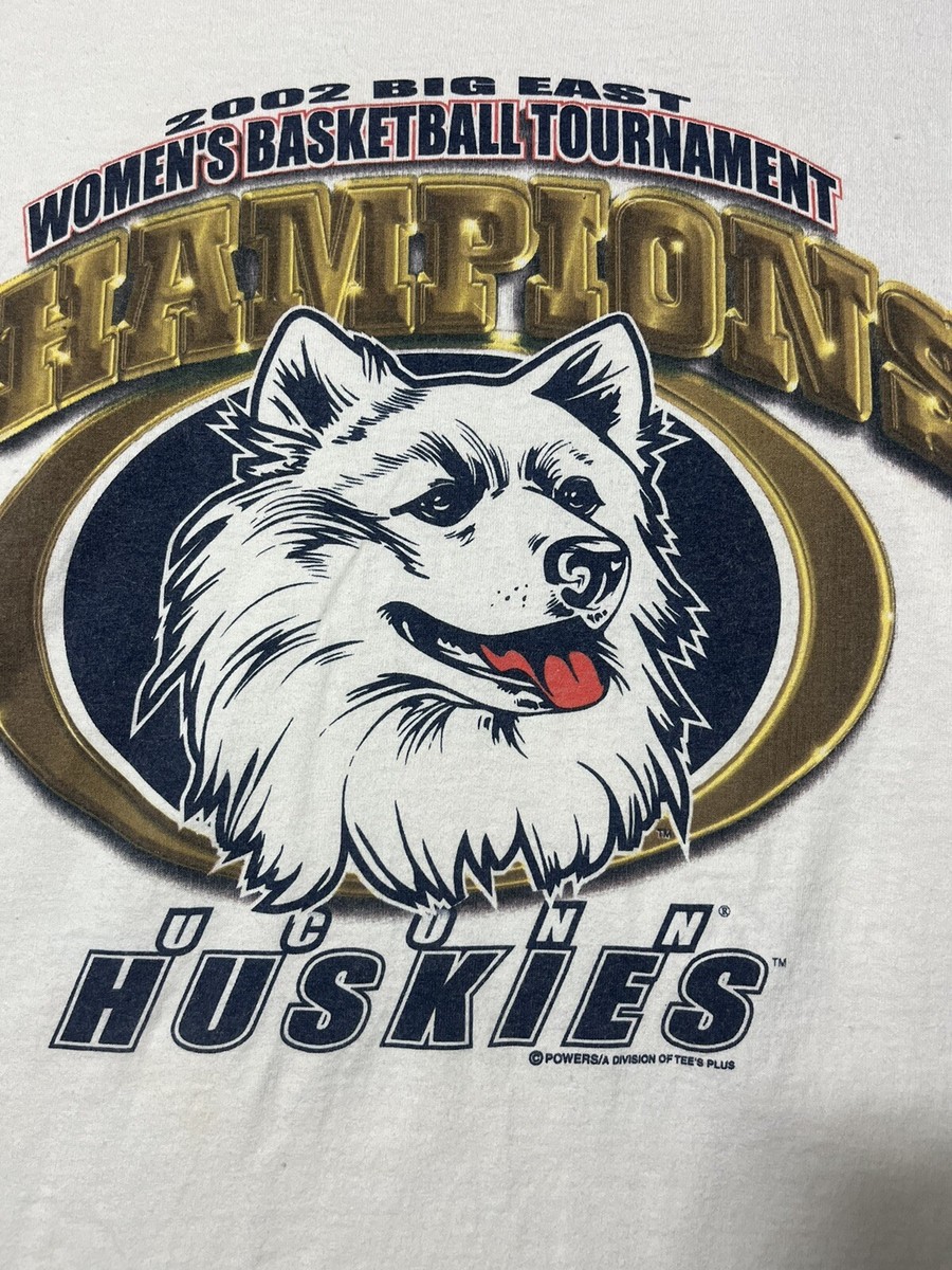 Vintage UConn Huskies Basketball NCAA Champions Adult Shirt 2002