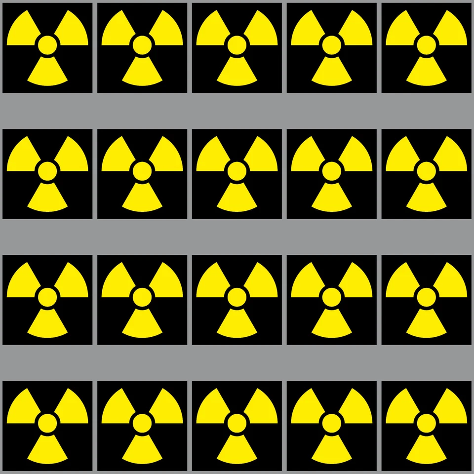20 Aufkleber 1cm Radioaktiv Strahlung Symbol Zeichen Mini Sticker RC Modellbau - Bild 4 von 4