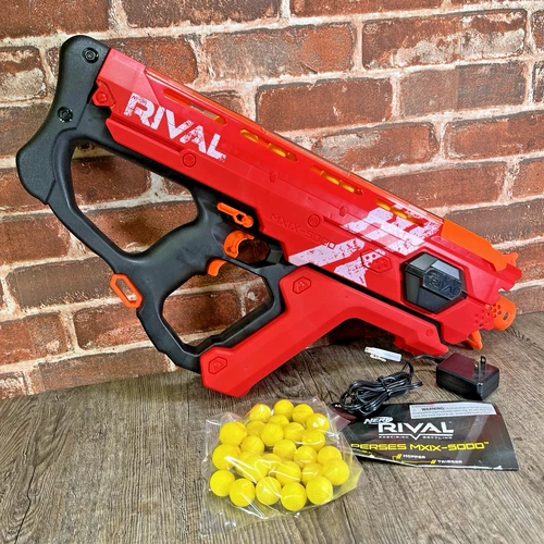 Nerf Rival Perses MXIX-5000 Red Team – Charger + Ammo Included, No Battery