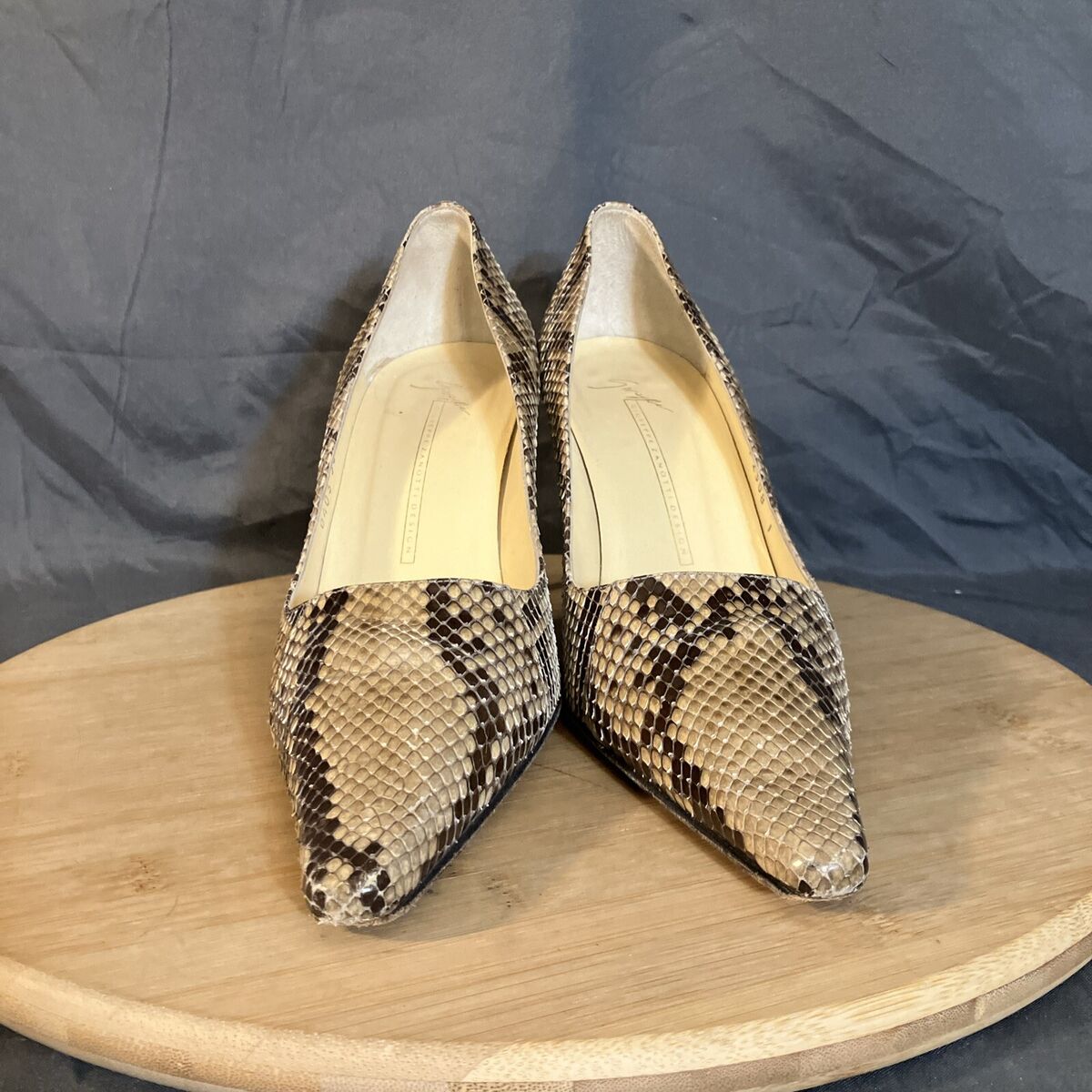 Giuseppe Zanotti Vintage Pumps Womens 8.5/38.5 Brown Tan Giuseppe Zanotti Vintage Pumps Womens 8.5/38.5 Brown Tan