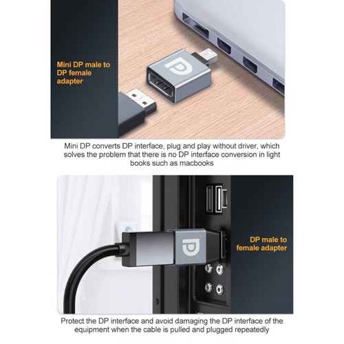 DP 1.4 Convertitore Mini porta di visualizzazione Compatibile con HDTV - Afbeelding 7 van 14