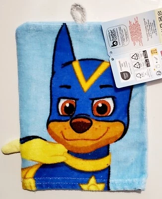 1 Gant de toilette bleu PAT Patrouille pour enfant garçon - Photo 1/2