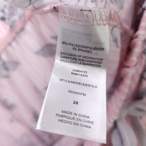 Be Yourself Schlafshorts Damen 2X rosa Blumenmuster super weich bequem Spitzensaum - Bild 9 von 10