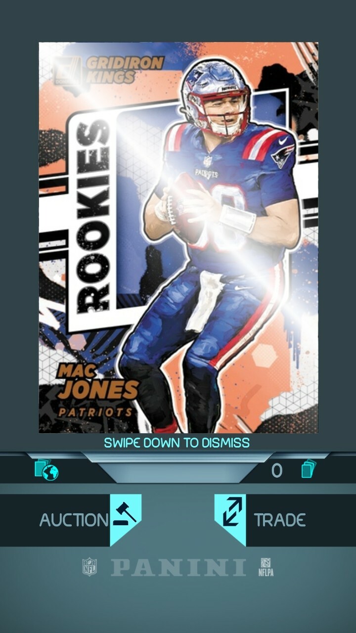 DIGITAL Panini Blitz App Mac Jones Donruss Gridiron Kings Rookie eBay