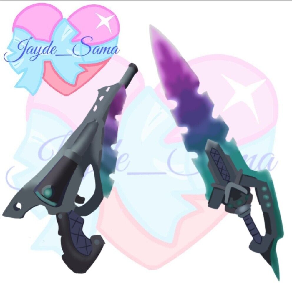 Roblox Murder Mystery 2 MM2 Heart Bundle Godly Knife and Guns