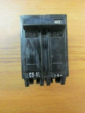 GENERAL ELECTRIC CIRCUIT BREAKER 2 POLE, 40 AMP, THQL2140 ..   VS-427