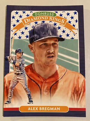 2020 Donruss Alex Bregman Independence Day Parallel Diamond Kings Astros   