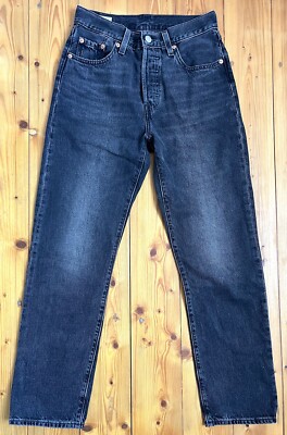 Original 501 Premium Levi's Levis Jeans W25 L28 High Waist dunkelgrau NEU!