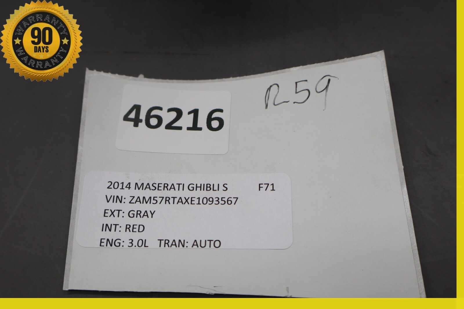 14-17 Maserati Ghibli Front Left Side Master Window Control Switch Oem