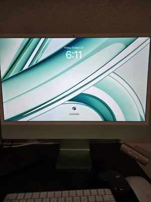 Apple iMac 24'' (256GB SSD, Apple M1, 3.20GHz, 8GB, 7-Core GPU) Green - MJV83LL/A