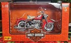 Vintage Harley Davidson Red Motorcycle Maisto Series 5 1998 1:18 Item #31360 Nib