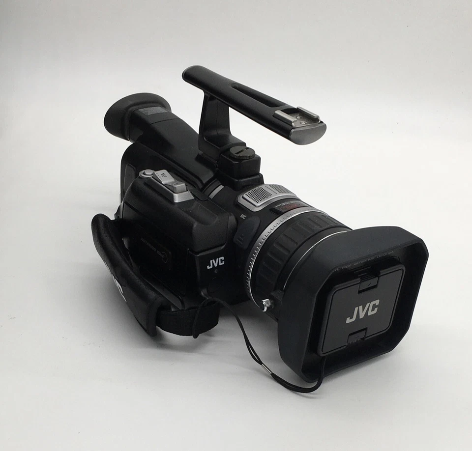 JVC HD Digital CyberCam Camcorder GR-HD1U + Carrying Case (Silver) & Accessories - Image 4 of 4