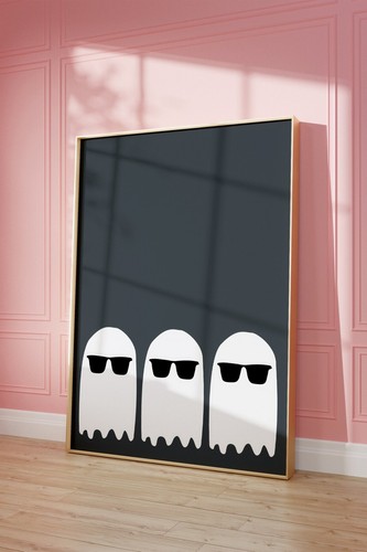 Cool Ghosts Halloween Wall Art poster Choose your Size - Picture 2 of 2