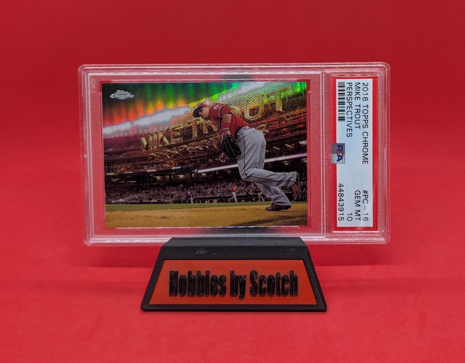 Mike Trout - 2016 Topps Chrome #PC-16 - Perspectives PSA 10 Gem MT - LA Angels