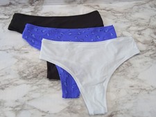 Skims 2028 Fits Everybody Thong 3-Pack Panties US Size XS