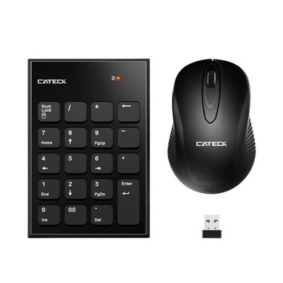 Numeric Keypad  Mouse Combo, 2.4G 19 Keys Wireless Mini USB Number Pad Keyboa...