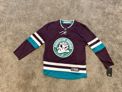 #ad Fanatics NHL Anaheim Ducks Mighty Ducks Logo Men’s Jersey Size Large $89.99