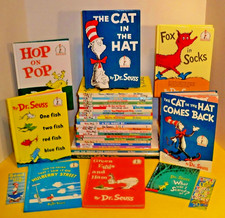35 Dr SEUSS Beginner I CAN READ Cat in HAT GREEN EGGS Grinch One Fish FOX  Lot
