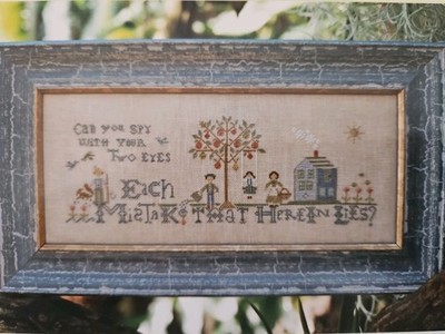 Brightneedle CAN YOU SPY ?  Counted Cross Stitch Sampler Pattern Book No. 69 NEW