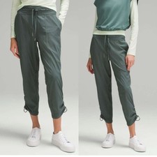Lululemon Dance Studio Mid-Rise Cropped Pants in Dark Forest
