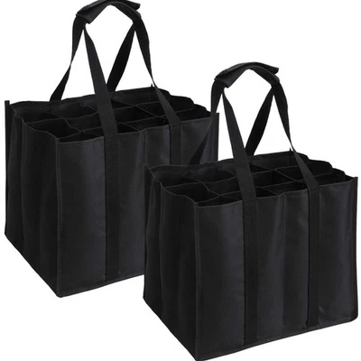 Bottle Bag Tasche Flaschentasche Wasser 24x1,5L Schwarz - 2 Stück - Bild 1 von 2