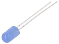 5X OSB5YU5E34B Led Blau 5Mm 220-330Mcd 30° Front: GewöLbt 2,8-3,6VDC Optosupply