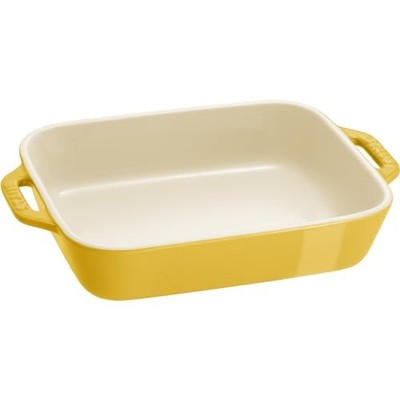 Staub &quotRectangular Dish 20cm Citron&quot Ceramic Gratin Dish Oven and