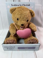 Vtg 2003 Enesco Cherished Teddies Love Pink Heart Valentine Bear Plush in Box 