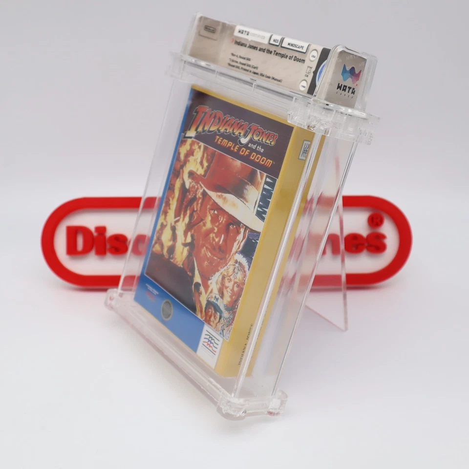 NES Nintendo INDIANA JONES AND THE TEMPLE OF DOOM MINDSCAPE WATA GRADED 8.5 CIB! - Image 4 of 4