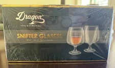 Dragon Glassware DGW2 2 8oz Diamond Snifter Glasses New Sealed 