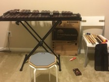 32 Note Xylophone Professional Wooden Glockenspiel Xylophone with Mallet and Adj