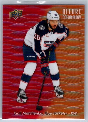 2023-24 Upper Deck Allure Kirill Marchenko Color Flow Red-Orange #CF-19