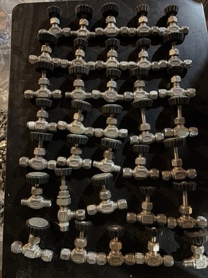 HOKE Stainless Steel Needle Valves Assorted Models Tube Fittings Lot of 35