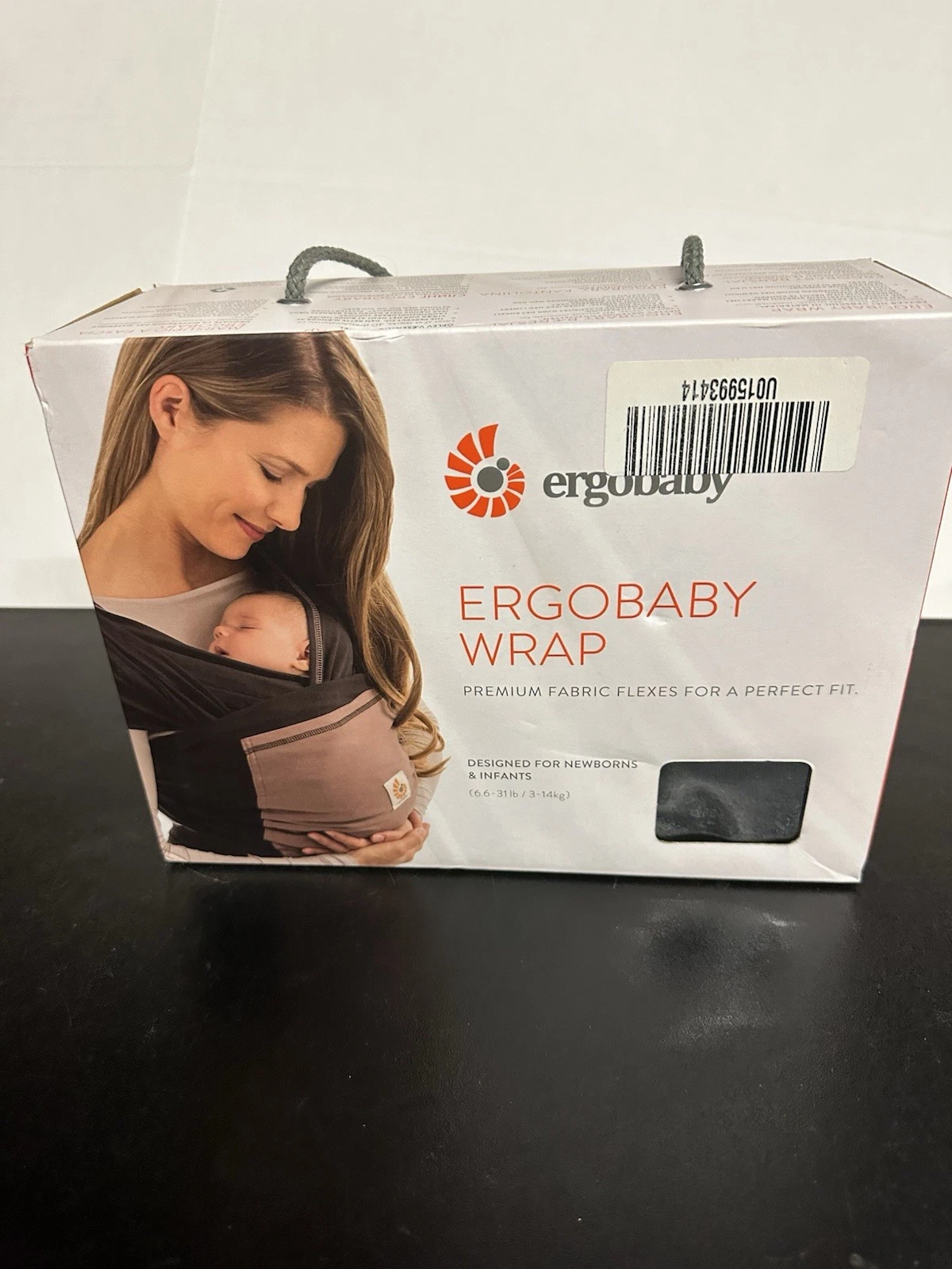 Ergobaby Baby Wrap (Pepper Black) 6.6-31lbs