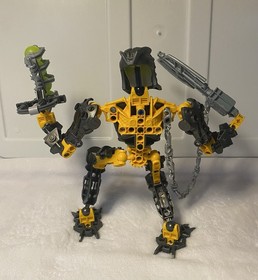 LEGO Bionicle Toa Inika Lot (8732 & 8730) - 100% WORKING LIGHTS & Manuals