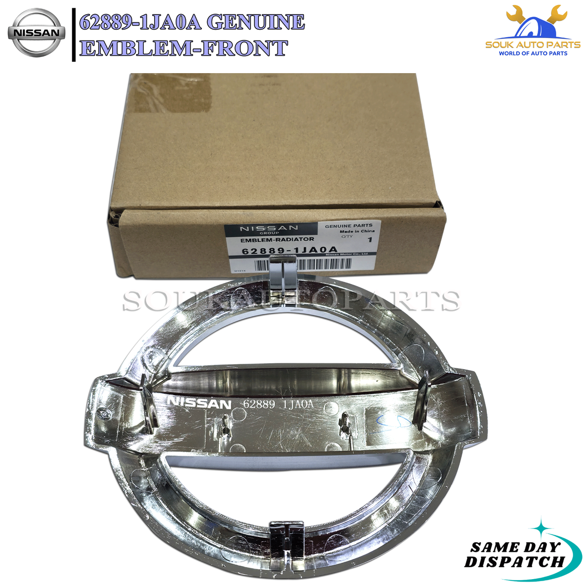 62889-1JA0A Genuine Nissan EMBLEM-FRONT 628891JA0A OEM | eBay