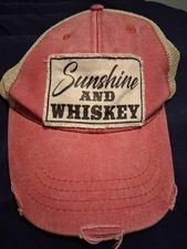 (Very Rare Vintage) Sunshine And Wiskey Trucker Mesh Back Cap