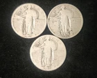 Lot Of 3 - 1926 Standing Liberty Quarters - Philadelphia Mint