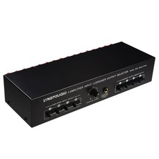 B075 4 Input 4 Ooutput Power Amplifier Speaker Selector Switcher, 300W Sound Qu