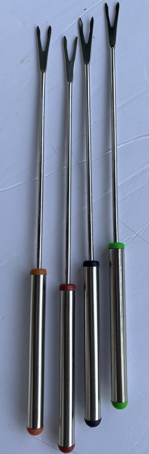 11pc Tabletops Ceramic Chocolate Strawberry Fondue Set Pot Platter Plates Forks