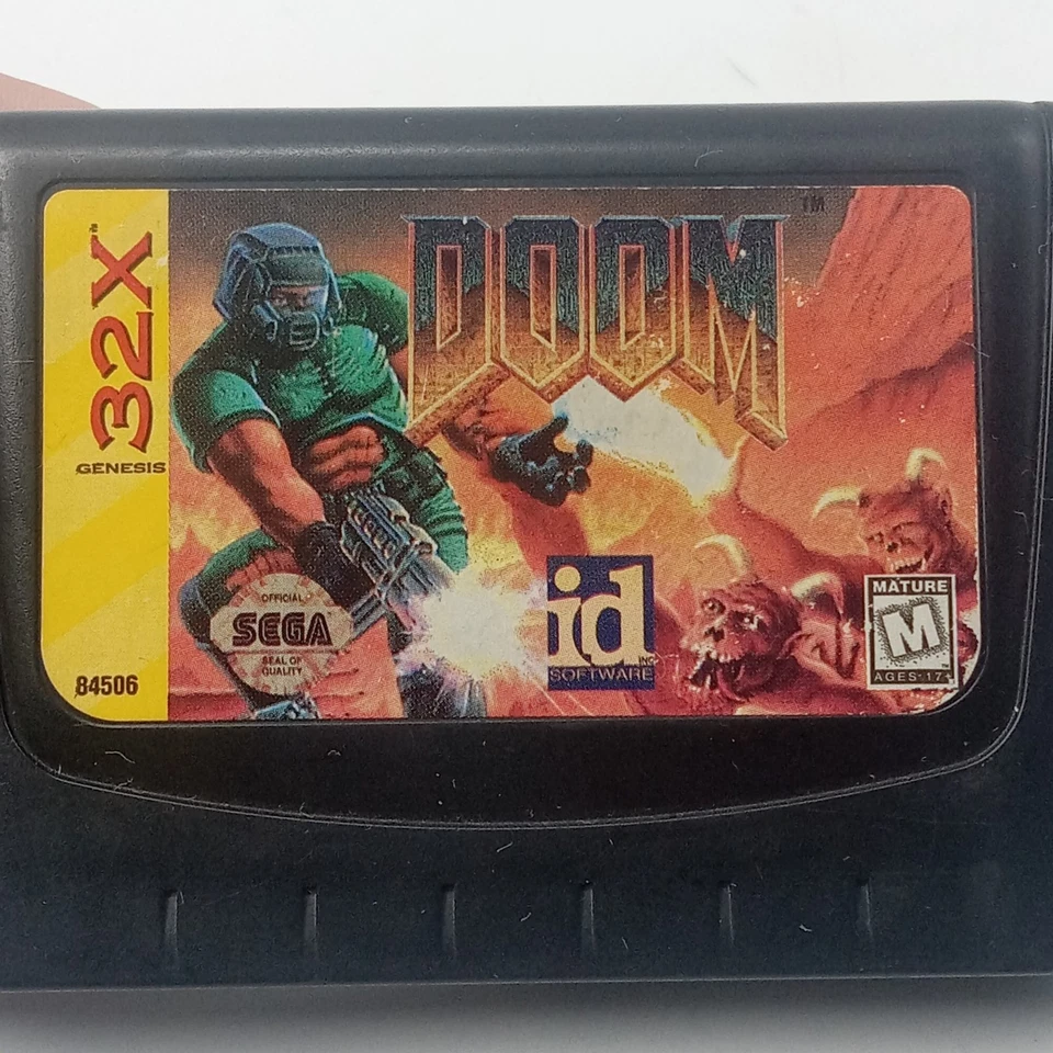 Doom Sega Genesis 32X Cartridge Only Untested - Image 2 of 4