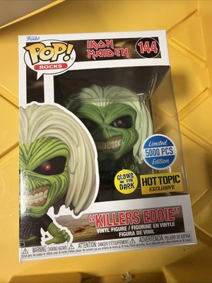 Funko Pop Rocks Killers Eddie 5000 PCS Exclusive Hot Topic GITD GLOW IRON MAIDEN