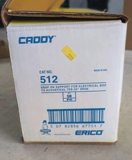 ERICO Caddy 512 T-Grid Box Hanger 24" Span Snap On Electrical Box Support Box 50