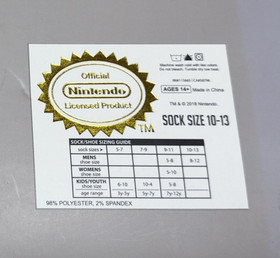 RARE Nintendo Licensed NES Socks Set of 3 (Super Mario / Donkey Kong / Zelda)